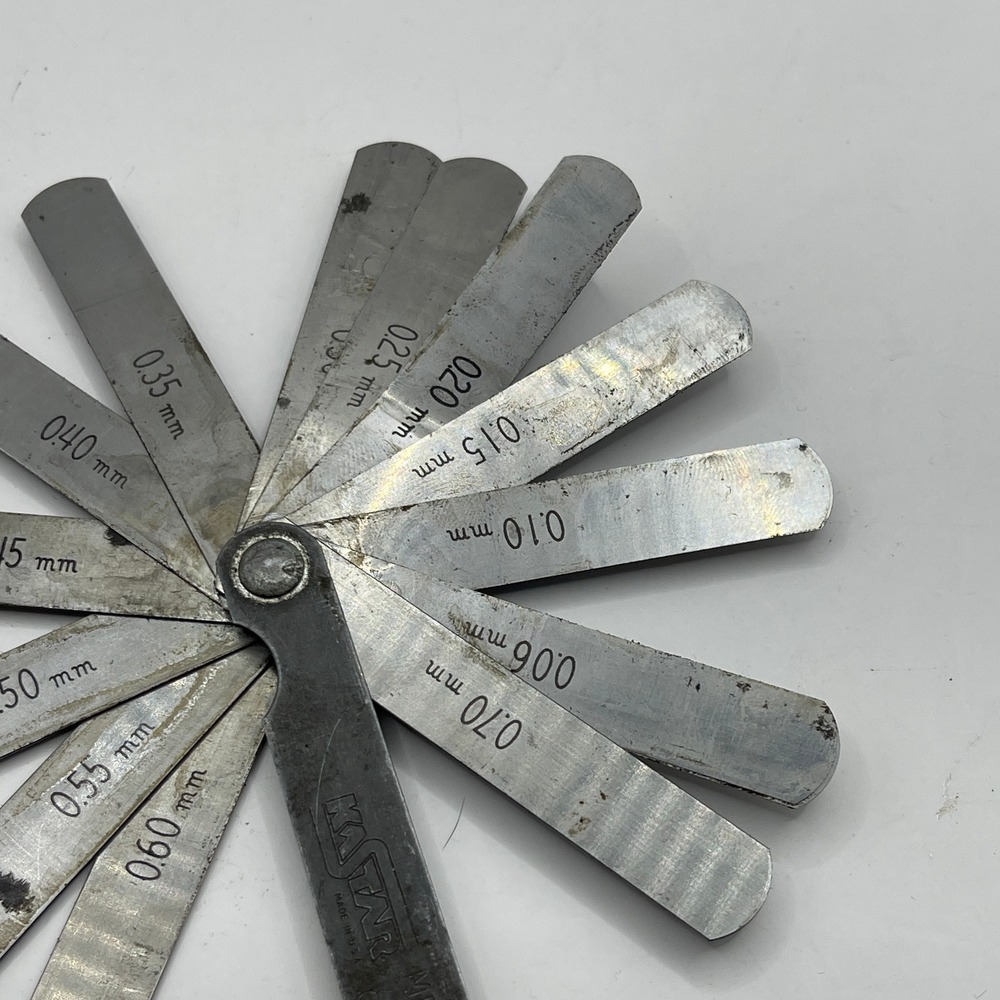 Kastar Metric Feeler Gauge 12 Blade Gap Measuring Tool Made in USA 0.06-0.70mm - Picture 3 of 7